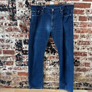 Levis 513 Jeans Blue Slim Straight Leg Denim Mens 38x32